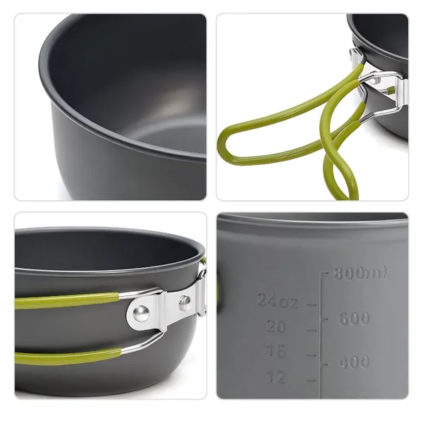 Set de ollas de cocina para camping - Imagen 4