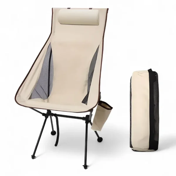 Silla de camping plegable con reposacabezas - Imagen 8
