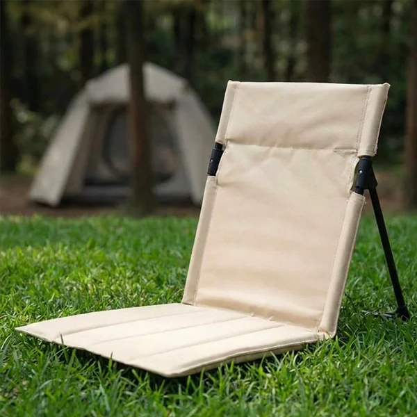 Silla plegable con respaldo para camping