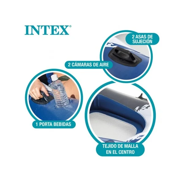 Sillón hinchable INTEX con respaldo - Imagen 3