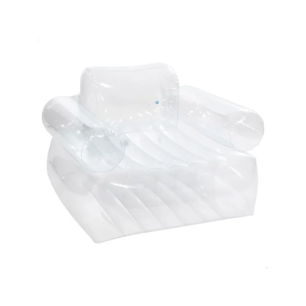 Sillón hinchable INTEX transparente con reposabrazos 109x107x79 cm