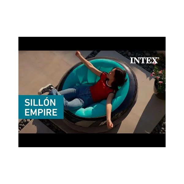 Sillón inflable INTEX Empire azul cielo - Imagen 2
