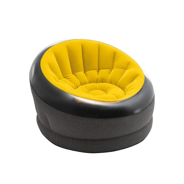 Sillón puff hinchable Empire amarillo