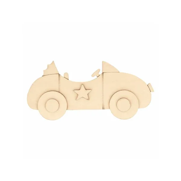 Silueta de madera de coche - 19.5 x 9,5 cm