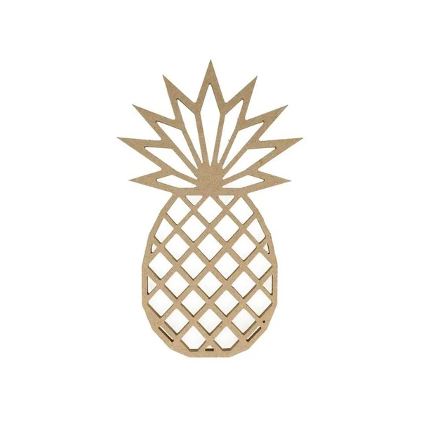 Silueta de madera MDF - Piña de origami 25 cm