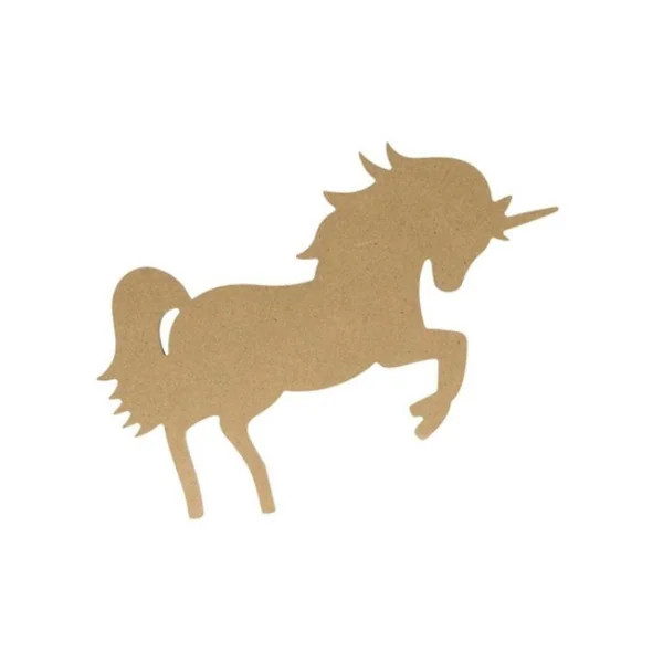 Silueta de madera mdf Unicornio - 25,5 cm