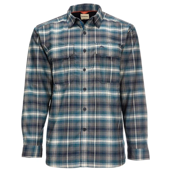 Simms Coldweather Shirt camisa a cuadros acero atlantis