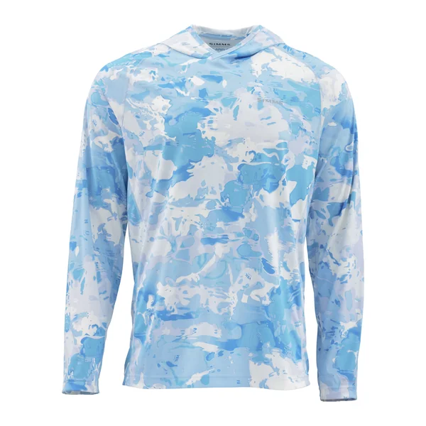 Simms Solarflex Hoody Print camiseta manga larga cloud camo azul