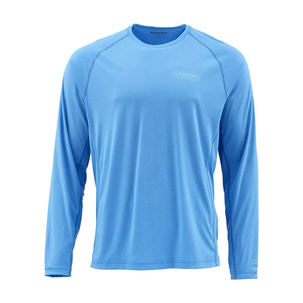 Simms Solarflex LS Crewneck Solid camisa de manga larga pacific heather