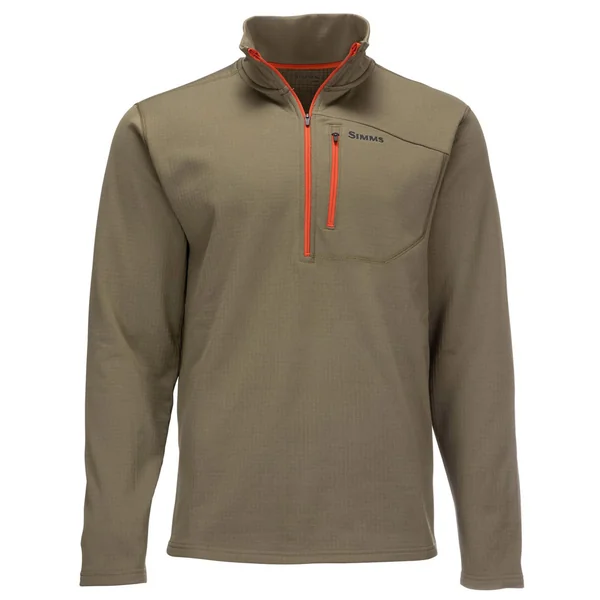 Simms Thermal 1/4 Zip Top Pullover piedra oscura