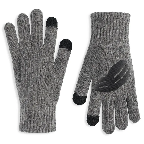 Simms Wool Full Finger Glove acero