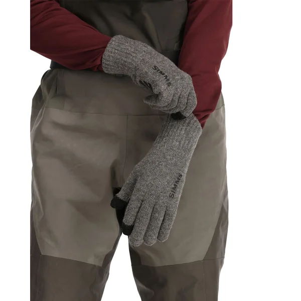 Simms Wool Full Finger Glove acero - Imagen 4