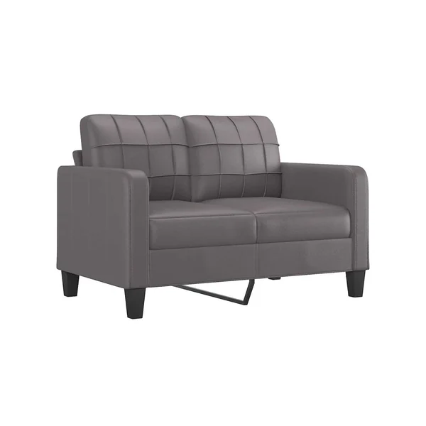 Sofá De 2 Plazas VIDAXL Gris Cuero (120 cm)