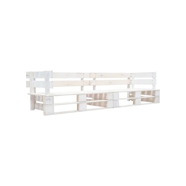 Sofá de exterior VIDAXL Blanco Madera