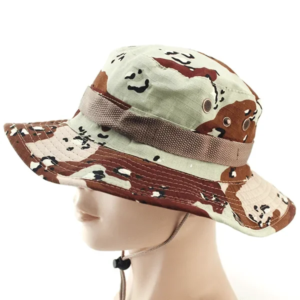 Sombrero de Pesca Protector Solar Camuflaje para Exterior