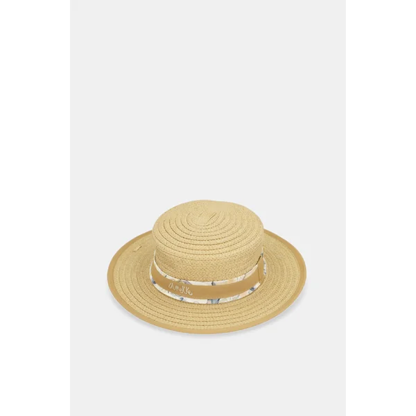 Sombrero de rafia beige