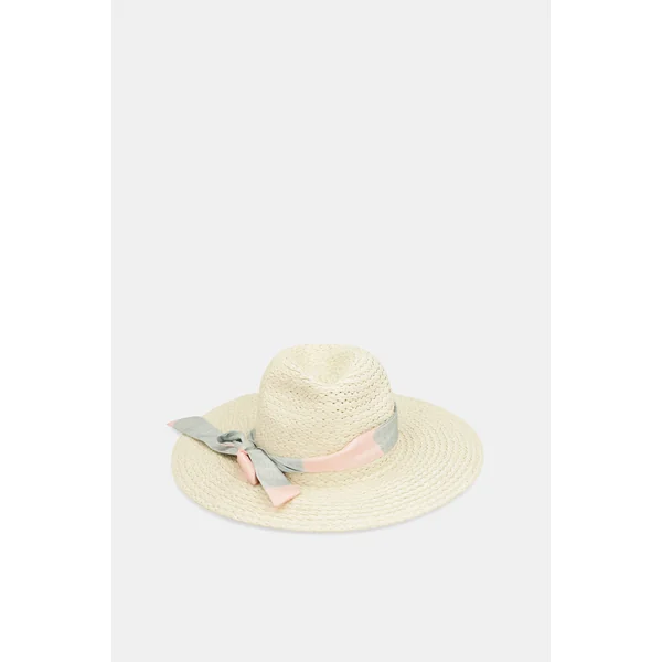 Sombrero rafia crudo
