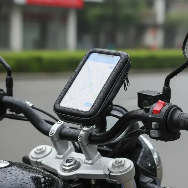 Soporte impermeable para teléfono de motocicleta