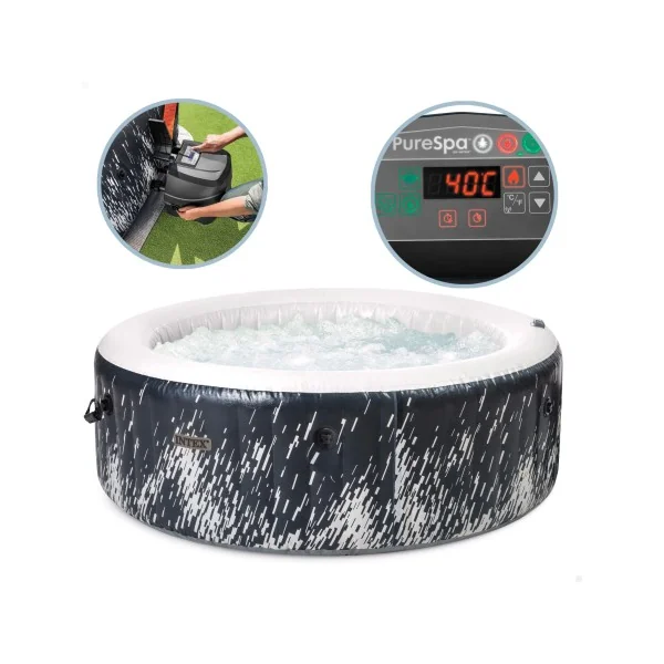Spa hinchable 4 personas Bubble Massage Glow Deluxe - Imagen 4
