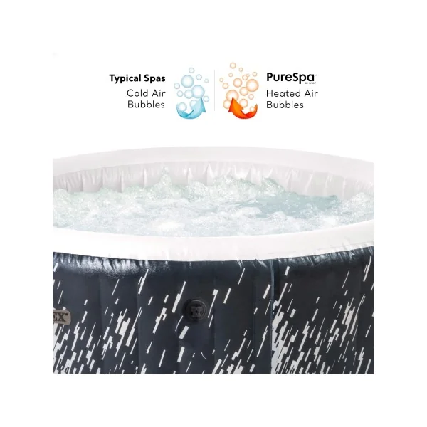 Spa hinchable 4 personas Bubble Massage Glow Deluxe - Imagen 10