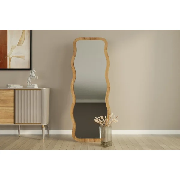 Specchio in legno "Aror" - 50 x 160 cm - Beige - Imagen 3