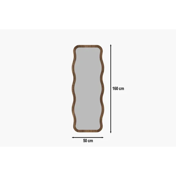 Specchio in legno "Aror" - 50 x 160 cm - Marrone