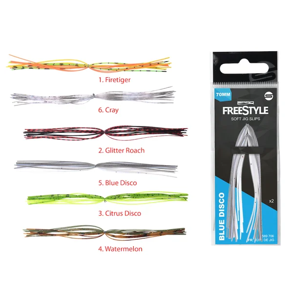 Spro Freestyle Pata de goma Estímulo Tuft Jig Slips - Imagen 3