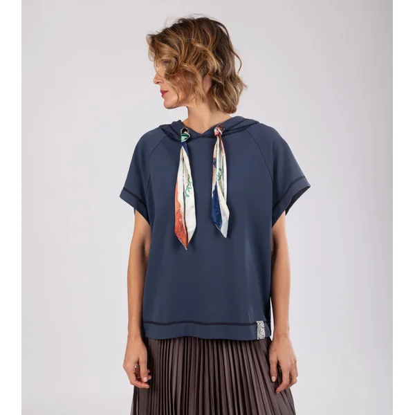 Sudadera azul marino sin mangas Studio