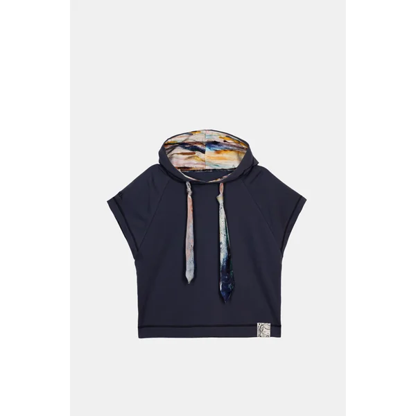 Sudadera azul marino sin mangas Studio - Imagen 2