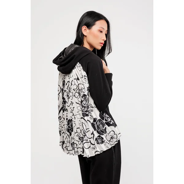 Sudadera con capucha estampada