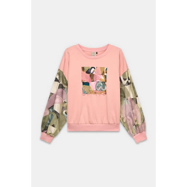 Sudadera de manga larga rosa