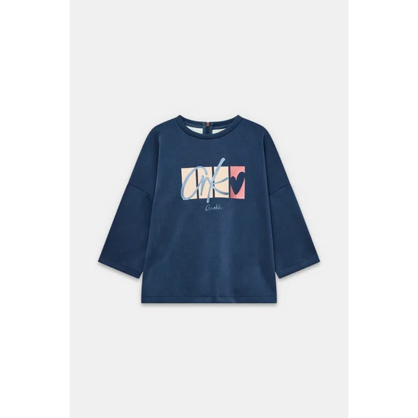 Sudadera manga corta azul marino