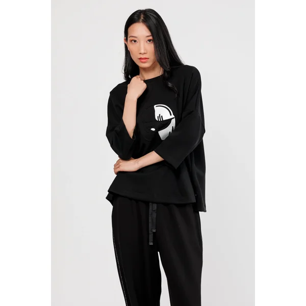 Sudadera negra Nature Koko
