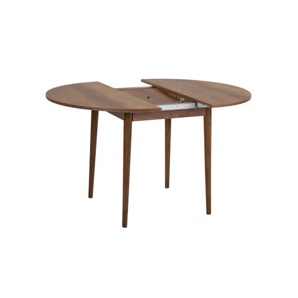 Table à manger extensible en bois "Viona" 100 x 100 x 75 cm - Barok Walnut - Imagen 7