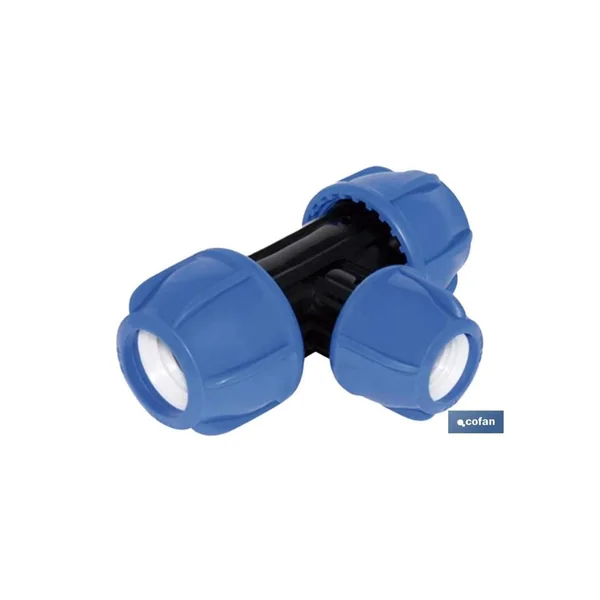 Te 90° reducida pp pn16 110 x 90 x 110