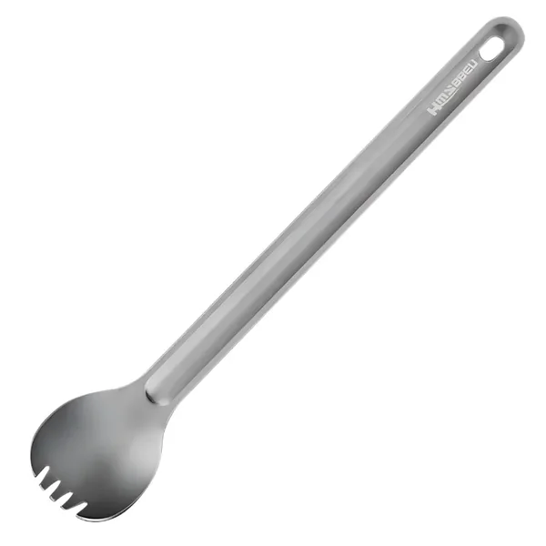 Tenedor-cuchara de titanio con mango largo - Imagen 8