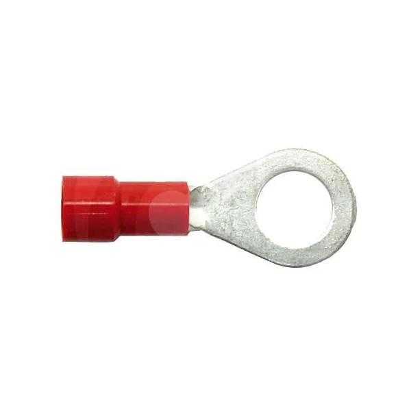 TERMINAL OJO PREAISLADO 8MM (BL) ROJO