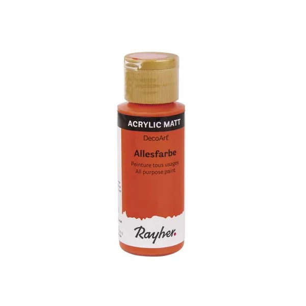 Tinta Acrílica Mate Multiusos RAYHER (Naranja - 59 ml)