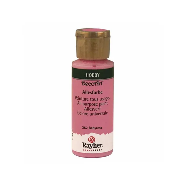 Tinta Acrílica Mate Multiusos RAYHER (Rosa Oscuro - 59 ml)
