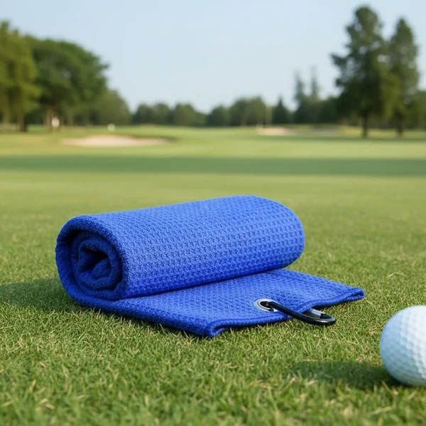 Toalla de golf de microfibra con gancho
