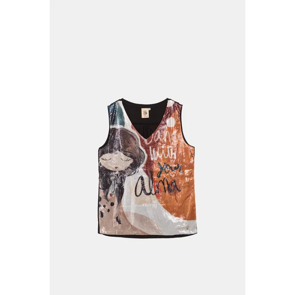 Top con lentejuelas Alma