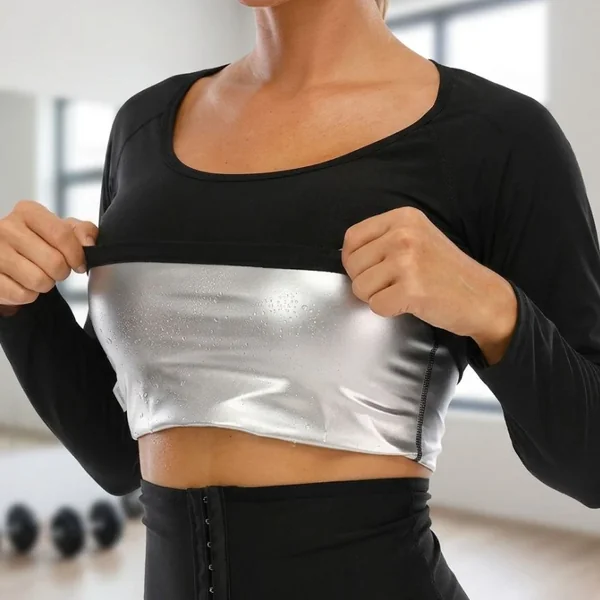 Top sauna de manga larga para mujer