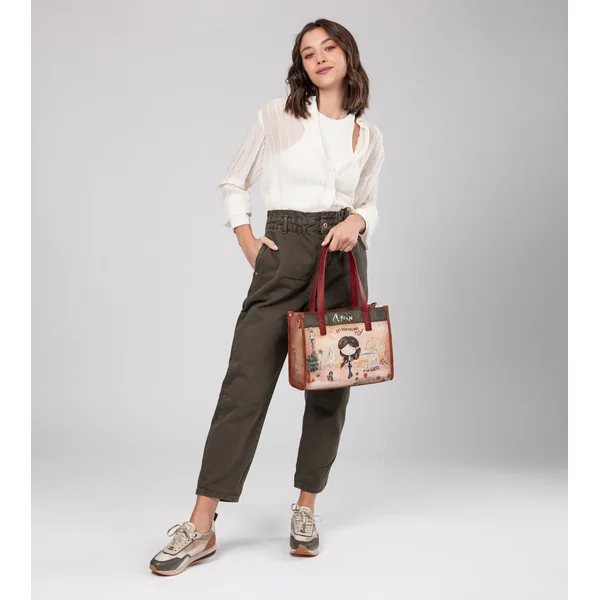 Tote Peace & Love Camel - Imagen 2