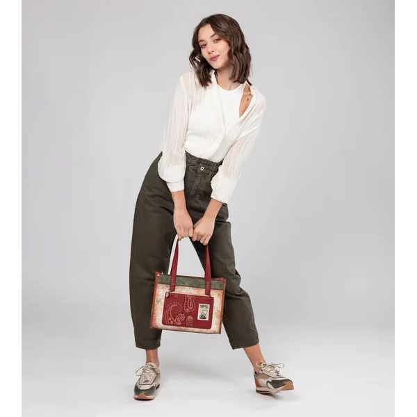 Tote Peace & Love Camel - Imagen 11