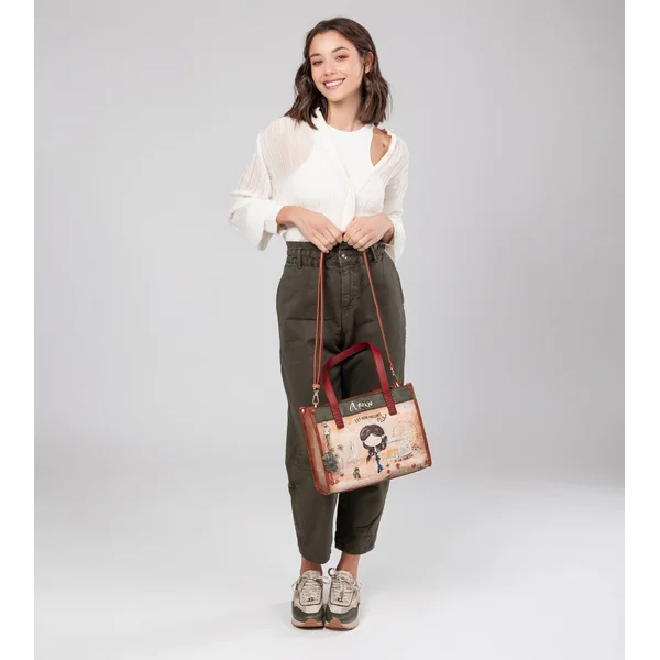 Tote Peace & Love Camel - Imagen 6