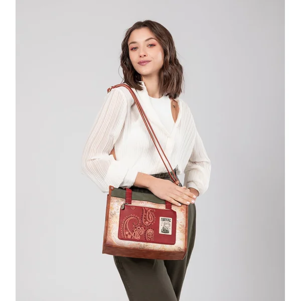 Tote Peace & Love Camel - Imagen 10