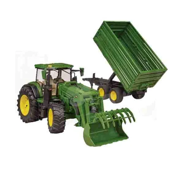 TRACTOR JOHN DEERE CON REMOLQUE - Imagen 2