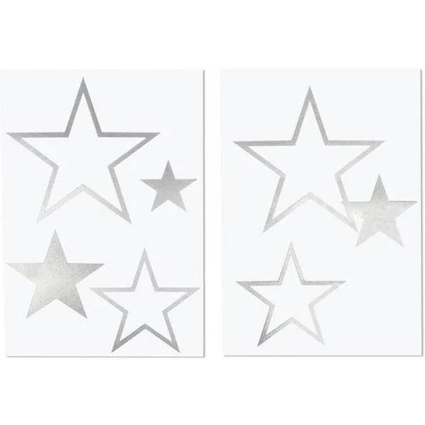 Transfer Termoadhesivo RAYHER - 6 Estrellas Plateadas