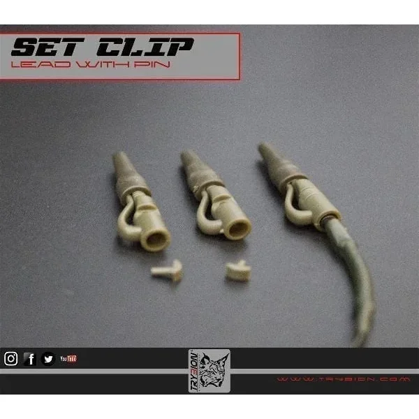 TRYBION SET CLIP PLOMO VERDE