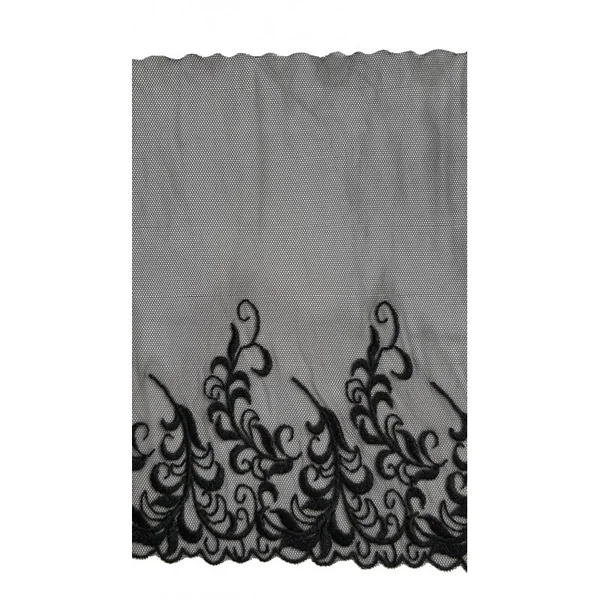 Tul bordado negro PC25-2